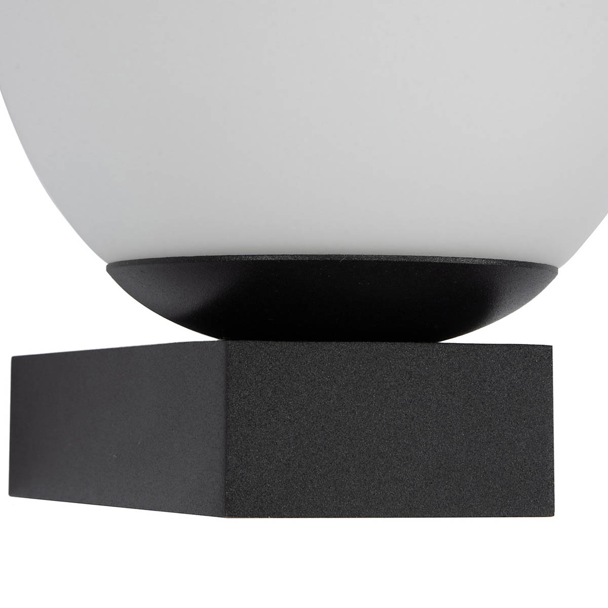 Bathroom LED Wall Light Matt Black Cool White Oval Shade Modern Integrated Bulb - Image 6