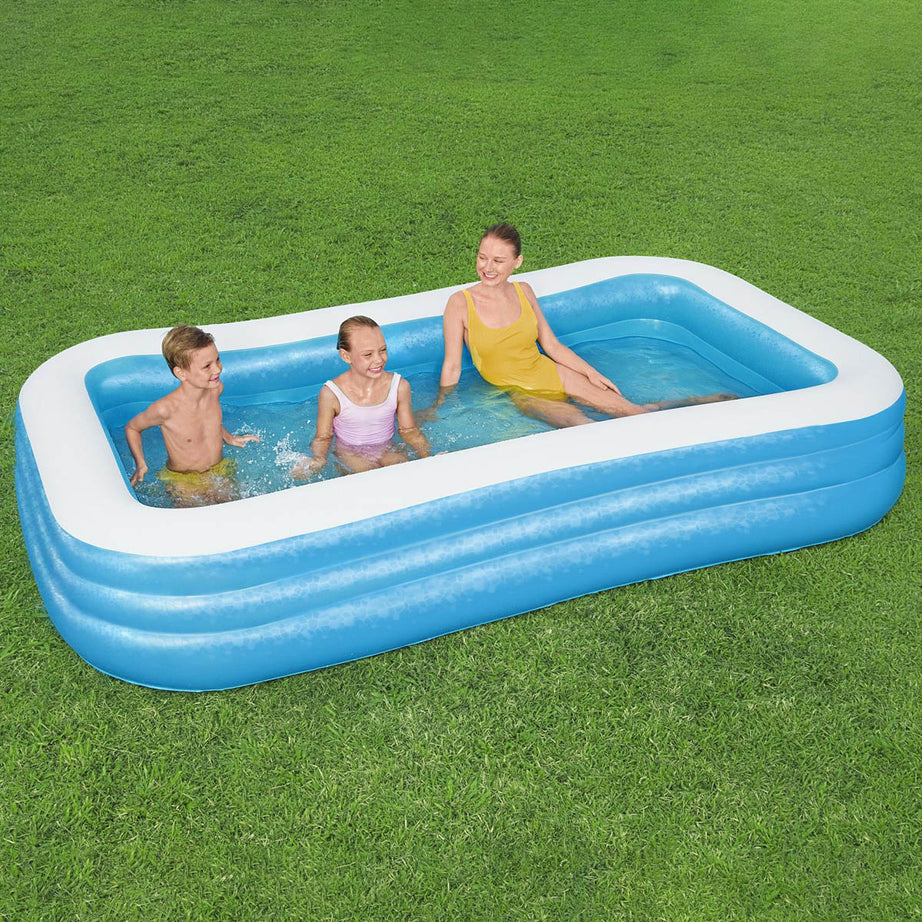 Bestway Inflatable Paddling Pool 10ft Blue Garden Summer Family Fun Swimming - Image 2