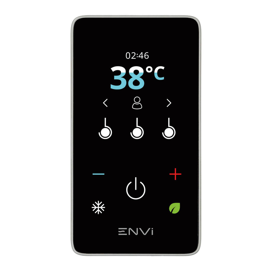 Triton Gloss Silver effect Thermostatic Electric Shower, 9kW - Image 8