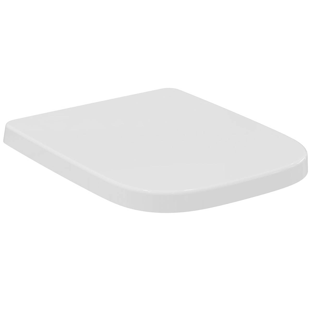 Ideal Standard Toilet Seat i.life A White Square Soft Close Durable Bottom Fix - Image 1