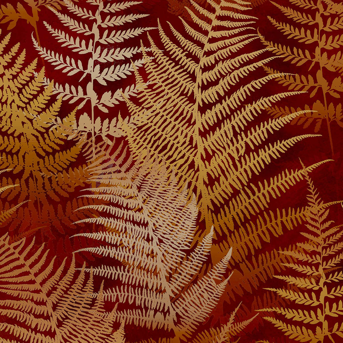 Clarissa Hulse Wallpaper Woodland Fern Rust Orange Leaves Smooth Living Bedroom - Image 6