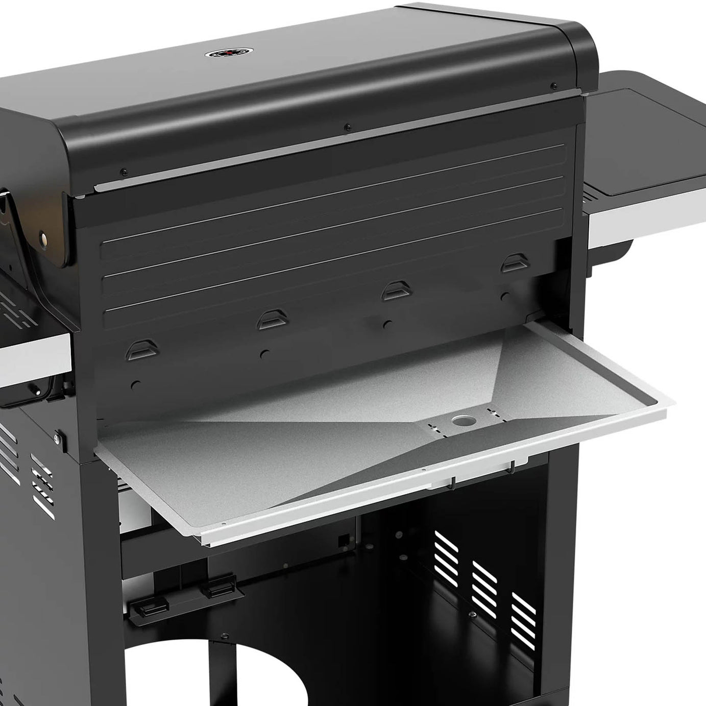 GoodHome Attaia Gas BBQ 4 Burner Black Grill Side Burner Patio Garden - Image 9