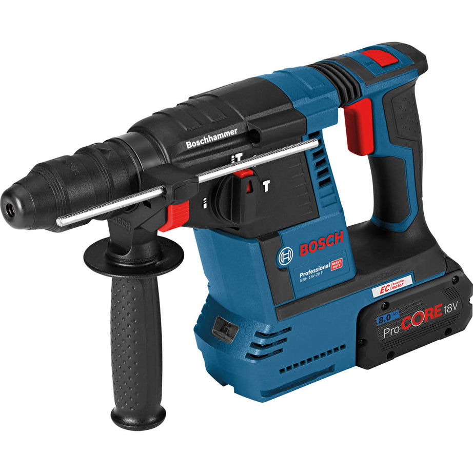 Bosch SDS Plus Drill Cordless 18V 2x5Ah Li-ion GBH18V-26F Brushless Heavy Duty - Image 1