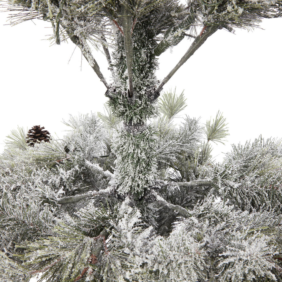 Christmas Tree 6ft Pre-lit Artificial LED Warm White Indoor Berries Pine Cones - Image 6