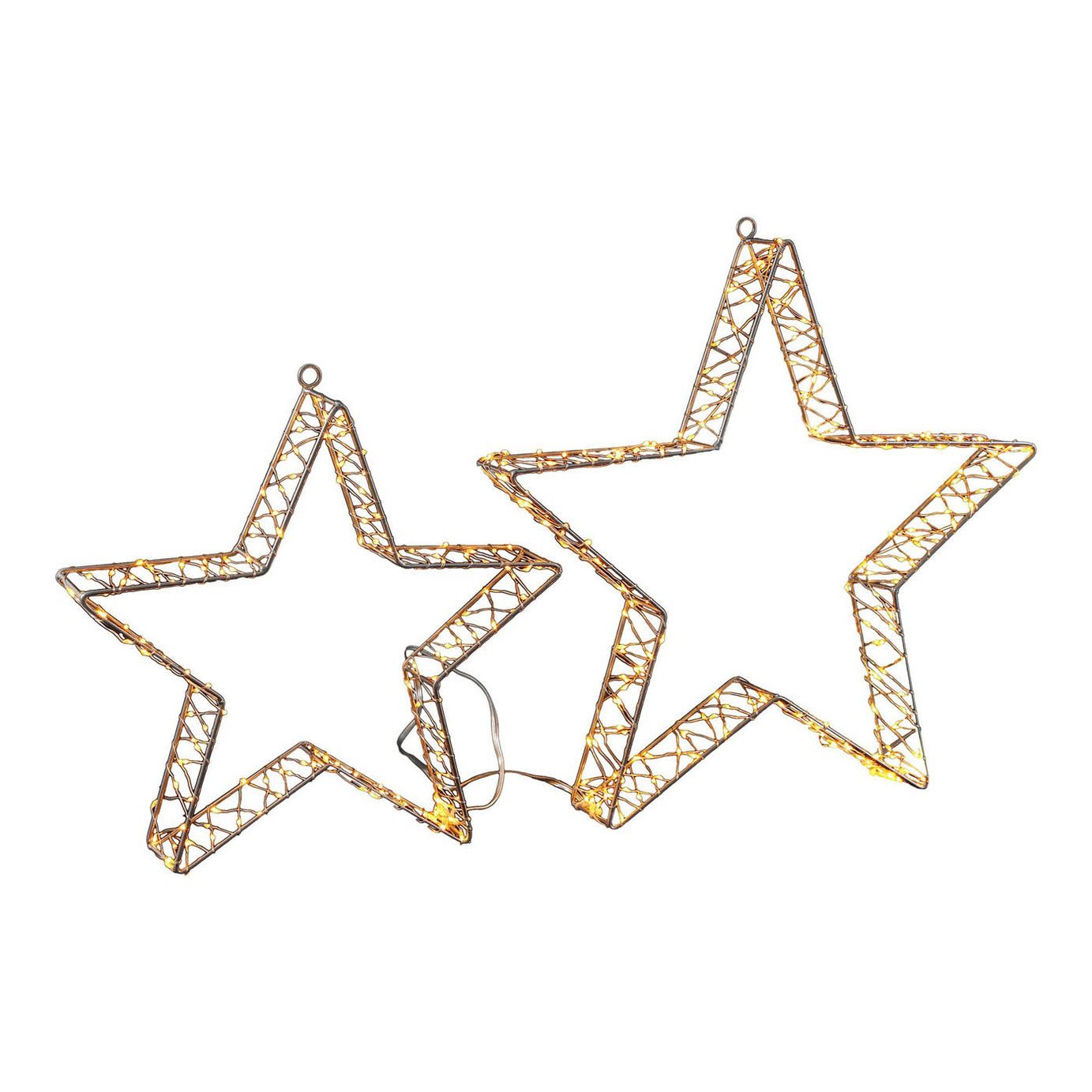 LED Stars Christmas Silhouette Ice And Warm White Timer Indoor Outdoor Home - Image 4