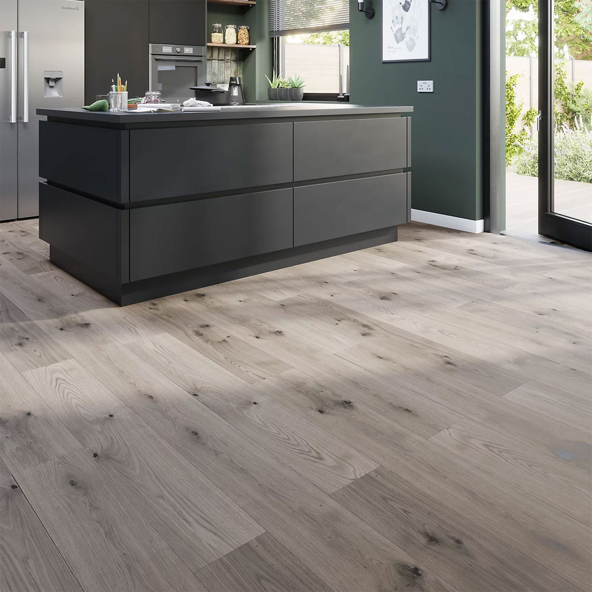 GoodHome Composite Click Flooring Grey Oak 1.98m² Water Resistant - Image 6