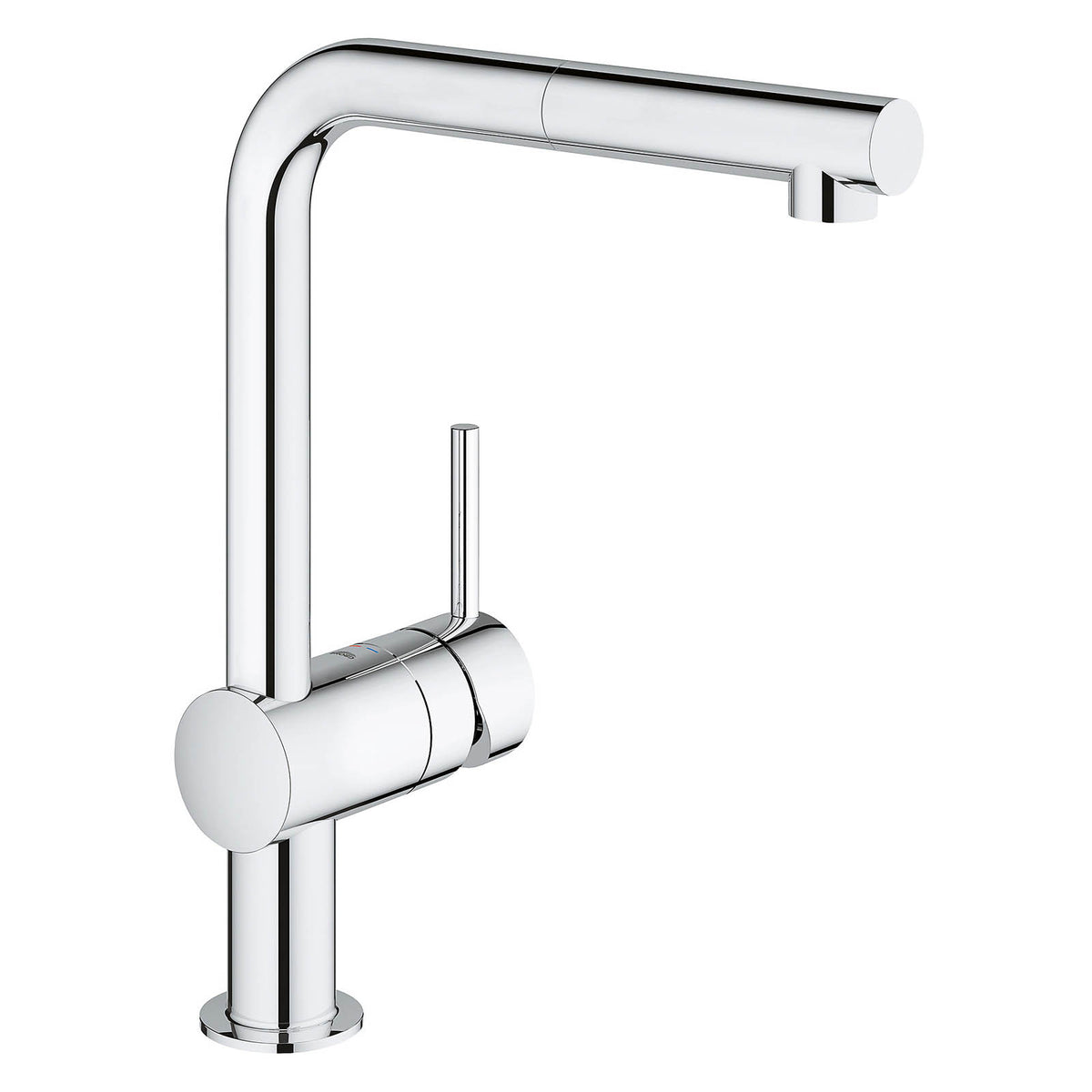 Grohe Kitchen Sink Tap Mixer Chrome Single Lever Pull Out Modern Faucet - Image 1