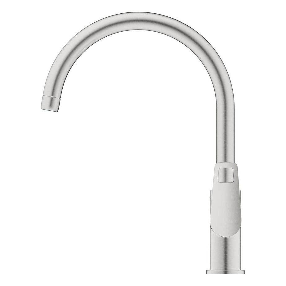 Grohe Kitchen Tap Side Lever Stainless Steel Effect Chrome Plated Contemporary - Image 4