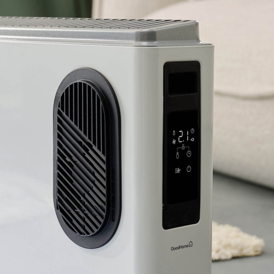 Convector Heater 2000W White Portable Freestanding Timer 2 Heat Settings - Image 6