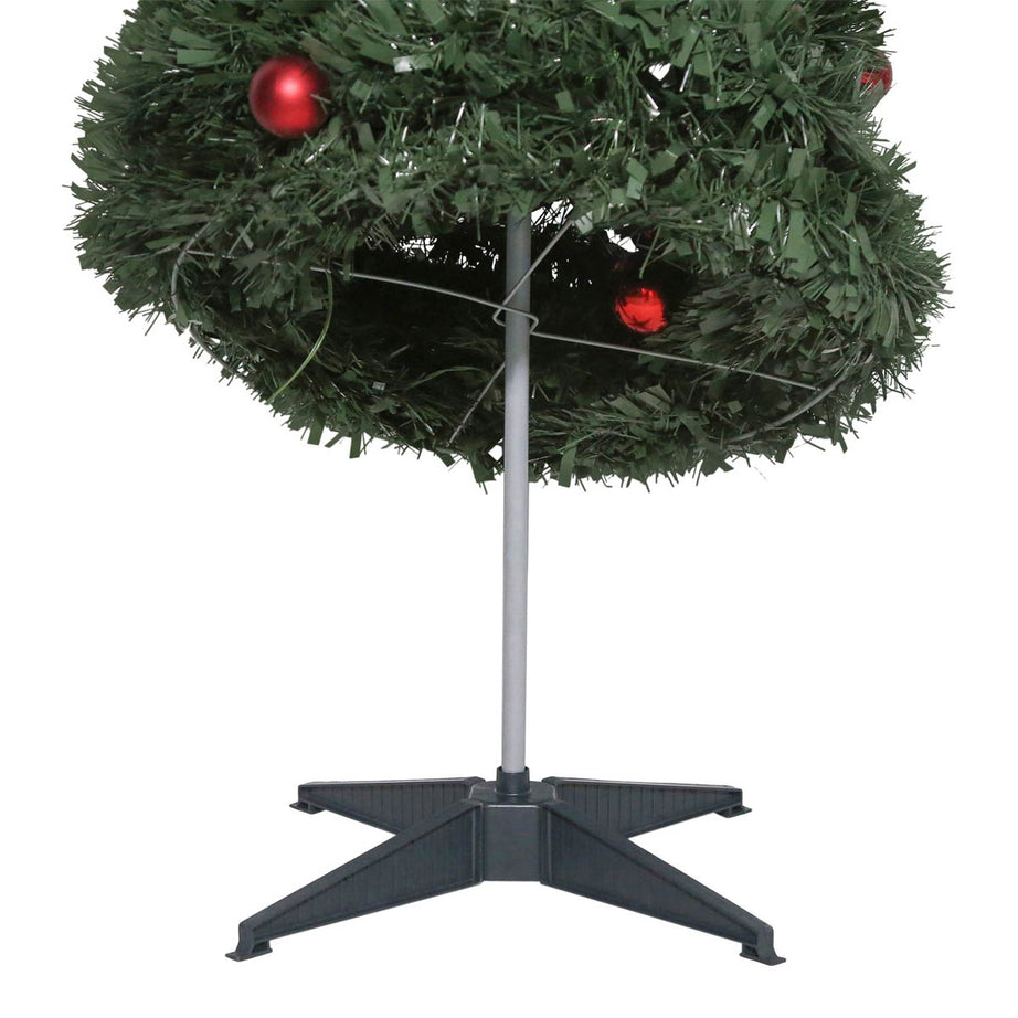 6ft Slim Trevalli Warm white LED Pre-lit Artificial Christmas tree - Green - Image 6