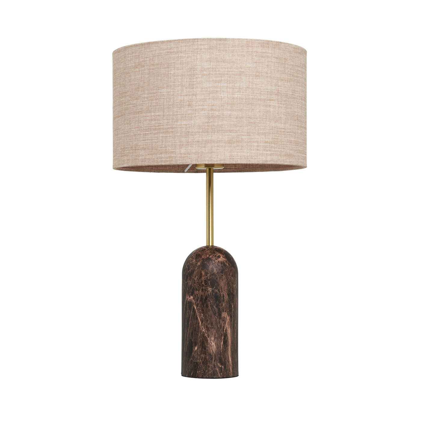 Inlight Table Lamp Printed Matt Brown Natural Marble Effect Round Contemporary - Image 6