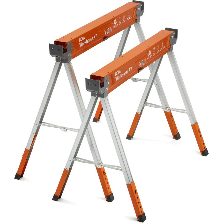 Bora Sawhorse XT Foldable Pair Durable Pre-Drilled Strong Steel Adjustable - Image 5