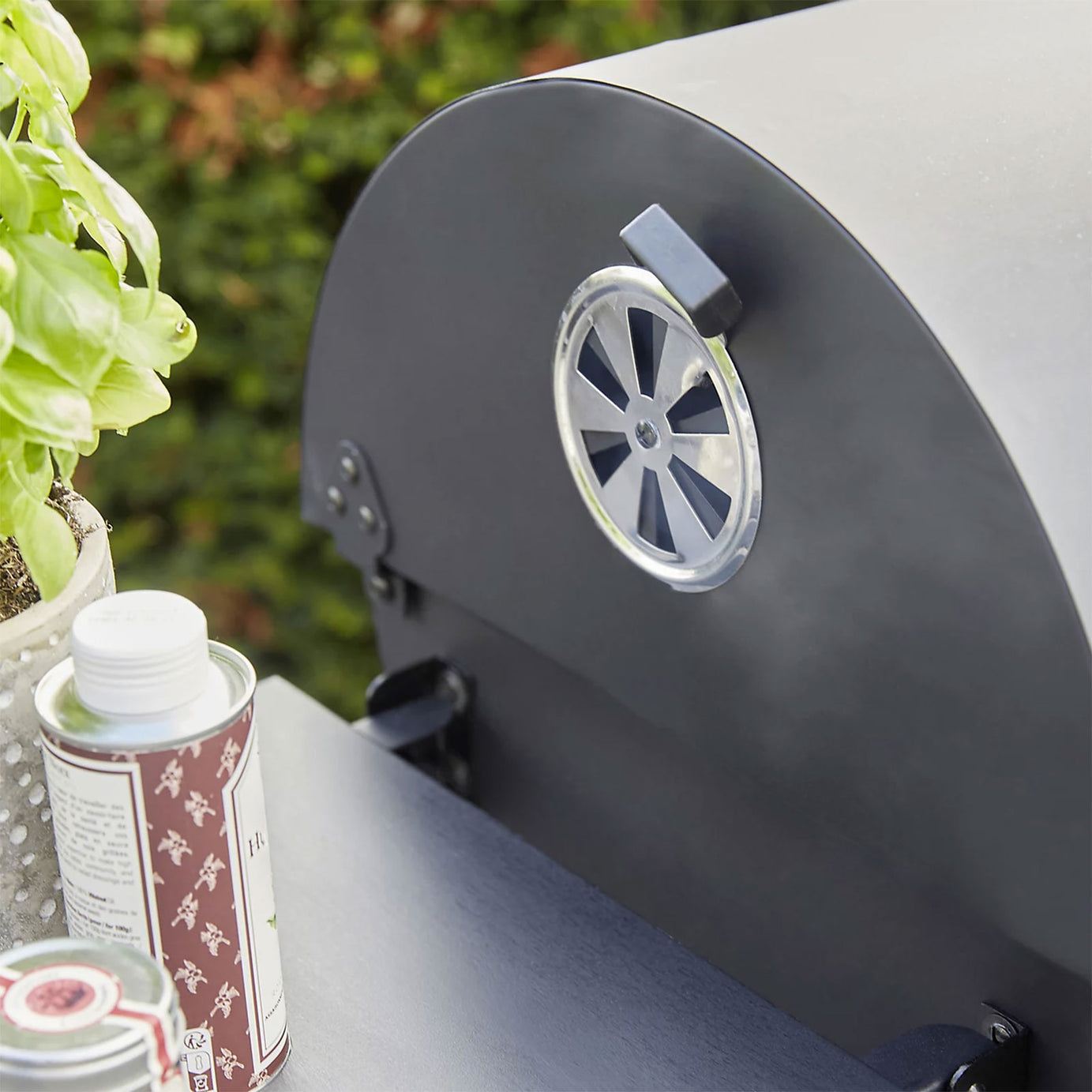 Griffin Black Charcoal Barbecue Rectangle Garden BBQ Grill Trolley Portable - Image 5