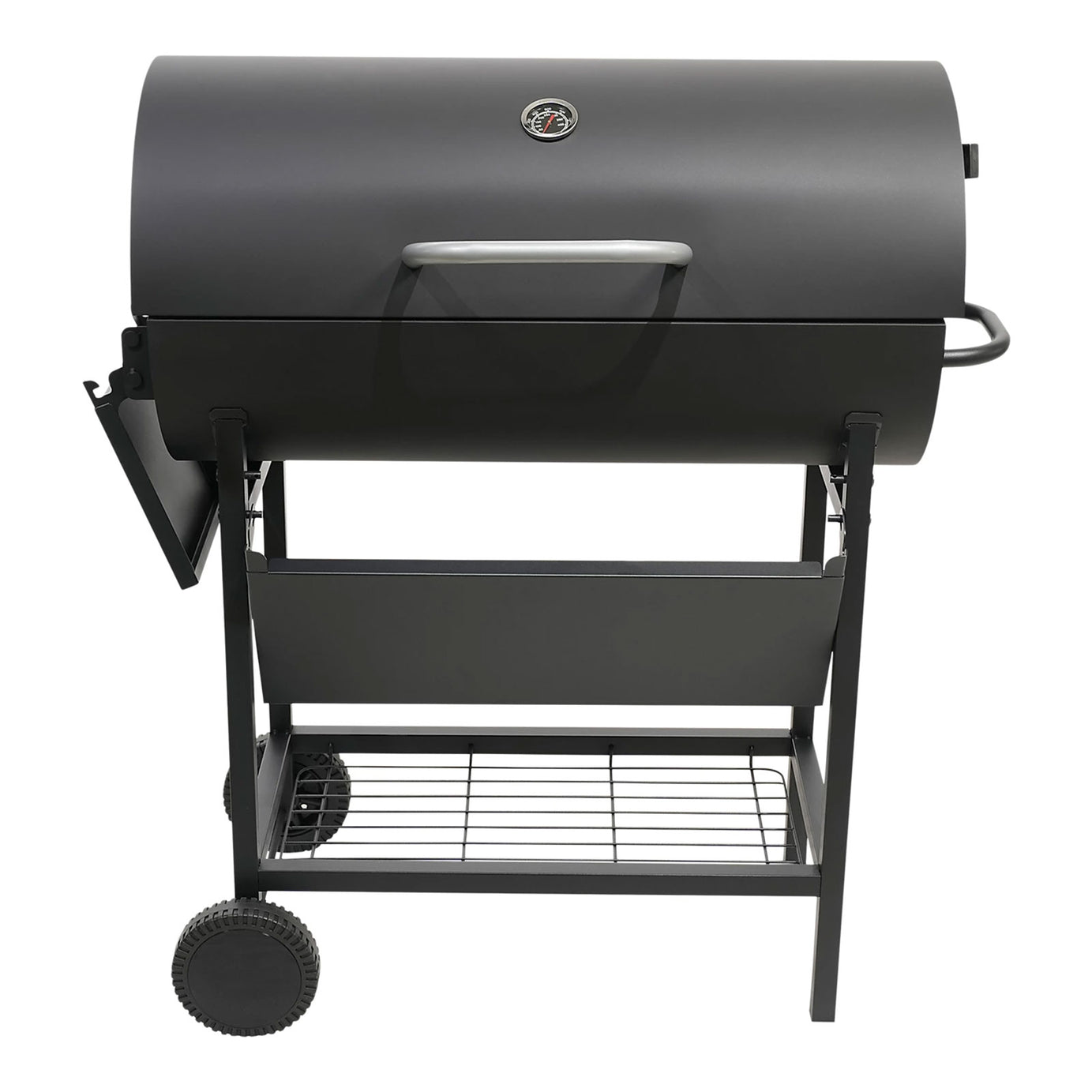 Griffin Black Charcoal BBQ Rectangle Garden Barbecue Grill Trolley - Image 9