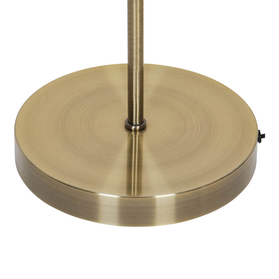 Floor Lamp Metal Satin Antique Brass Effect Adjustable Head Industrial (H)150 cm - Image 7