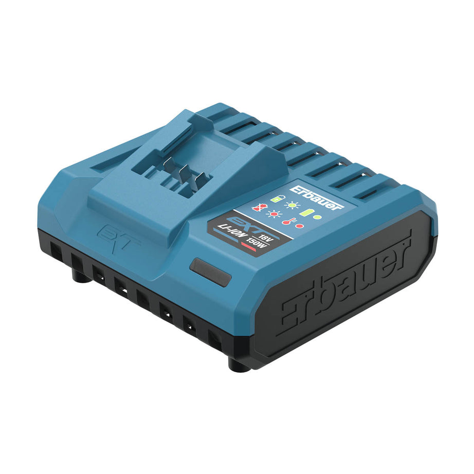 Erbauer Battery Charger Standard 6A Li-Ion EXT Keep Cool LED Indicator 230-240V - Image 1