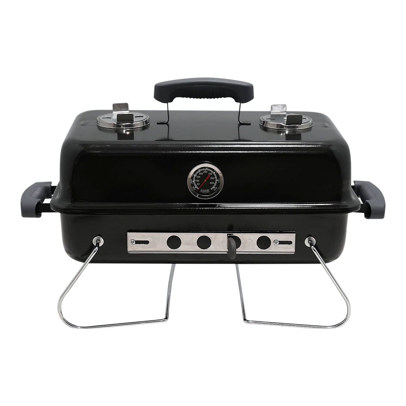 Habano Black Portable Charcoal BBQ Folding Garden Picnic Grill - Image 1