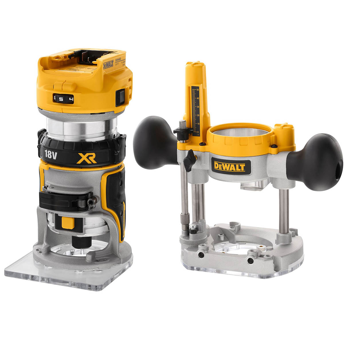 DeWalt Router 18V Li- Ion DCW604NT-XJ Brushless Variable Speed 8mm Body Only - Image 2