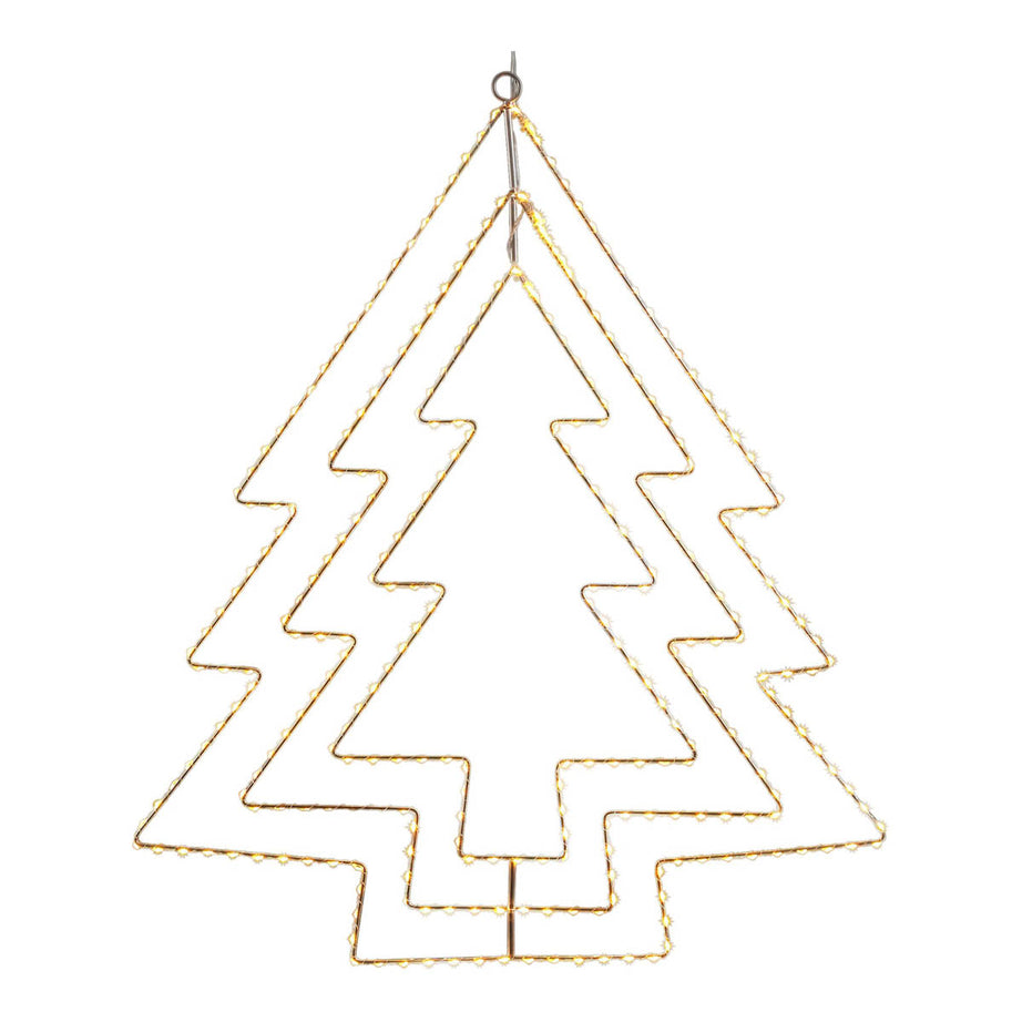 LED Christmas Tree Silhouette Wire Ice Or Warm White Indoor Outdoor Decoration - Image 5