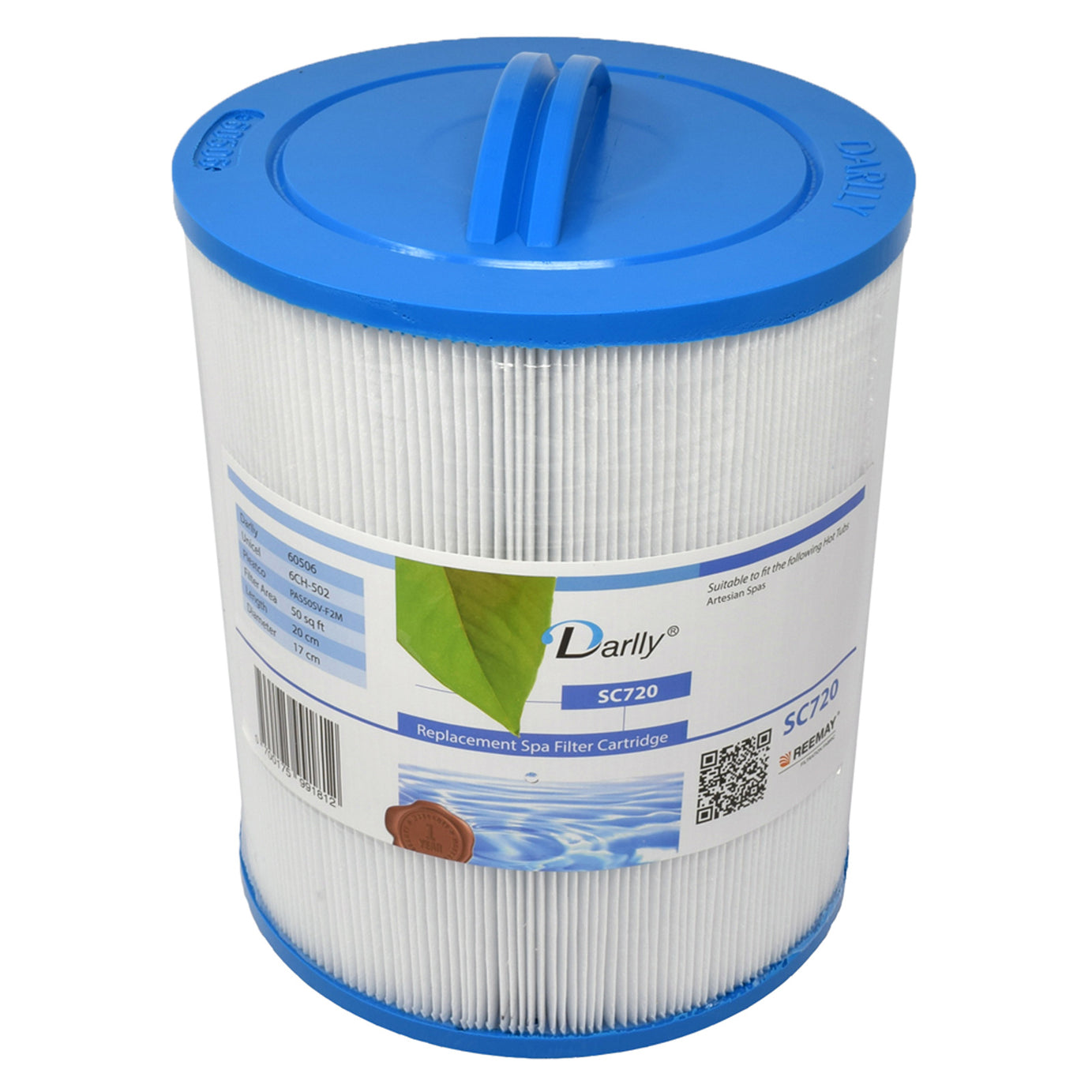 Darlly Spa Filter Cartridge Replacement SC720 Hot Tub PAS50SVF2M 6CH502 60506 - Image 1