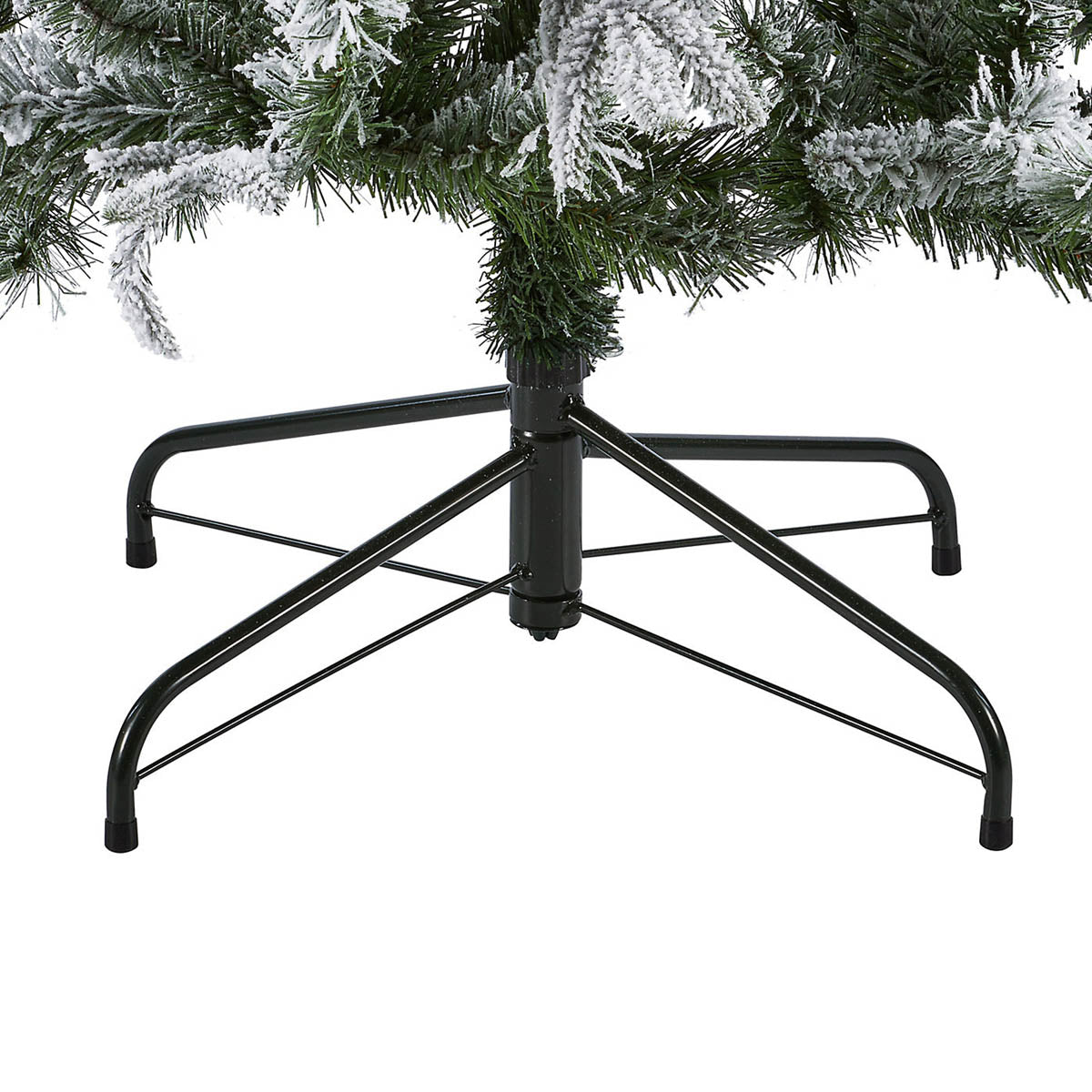 Christmas Tree Artificial  Green Snow Tipped Effect Hinged Indoor With Stand 6ft - Image 8