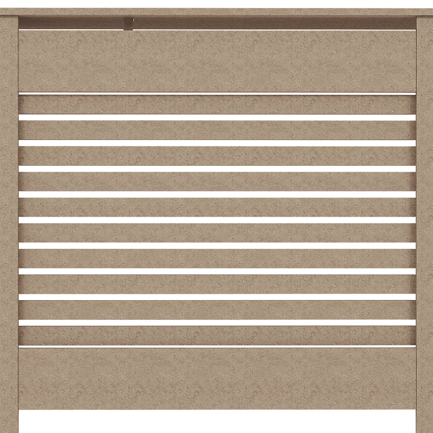 Willbourne Large Horizontal Slat Radiator Cover 1720mm White Cabinet - Image 7