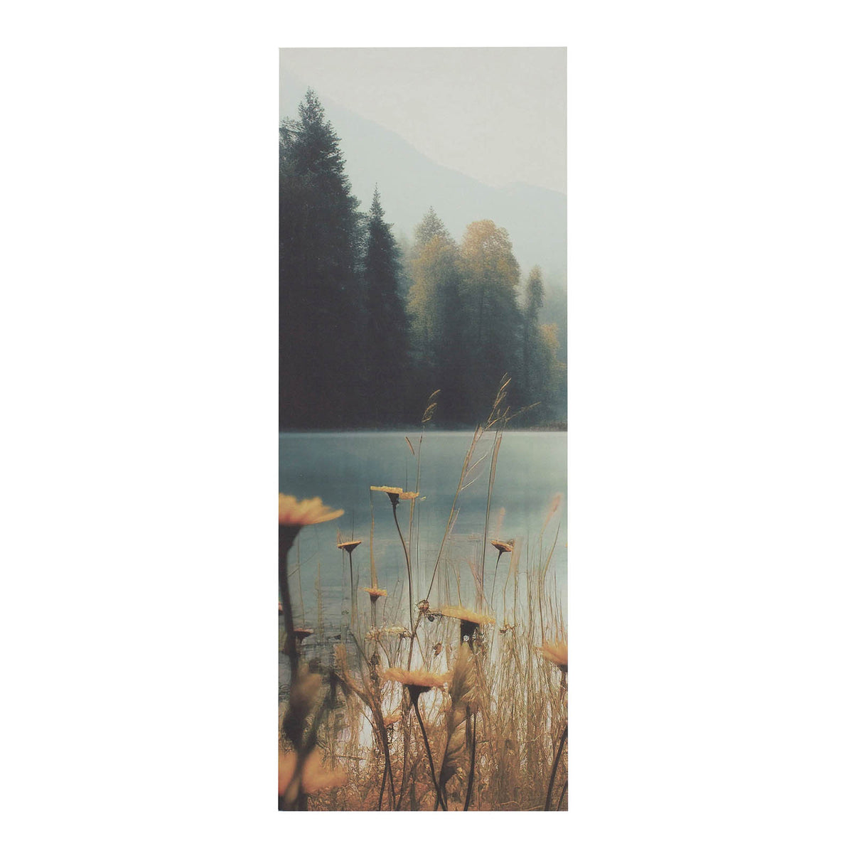 Arthouse Canvas Art Mountain Lake Earth Tones Landscape Wall Picture Set Of 3 - Image 4