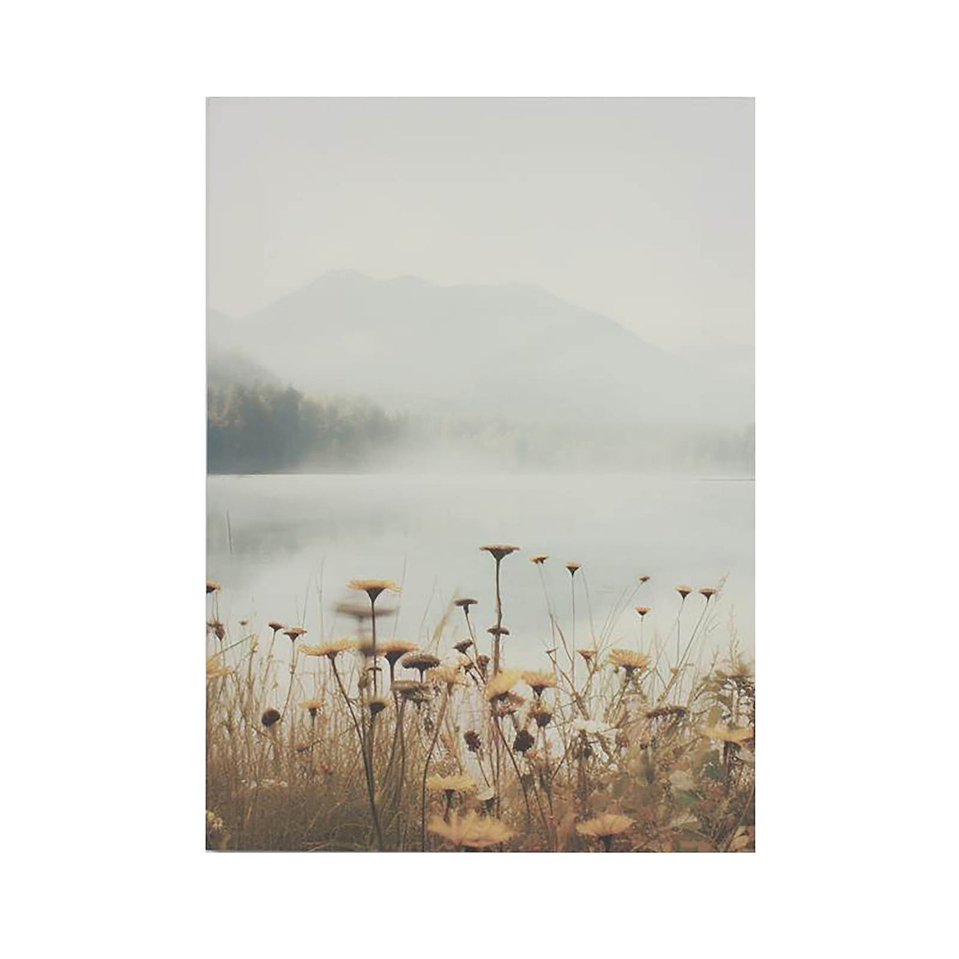 Arthouse Canvas Art Mountain Lake Earth Tones Landscape Wall Picture Set Of 3 - Image 6