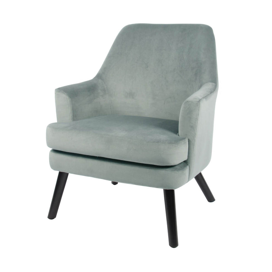 Kenver Green Velvet effect Relaxer chair (H)895mm (W)720mm (D)735mm - Image 3