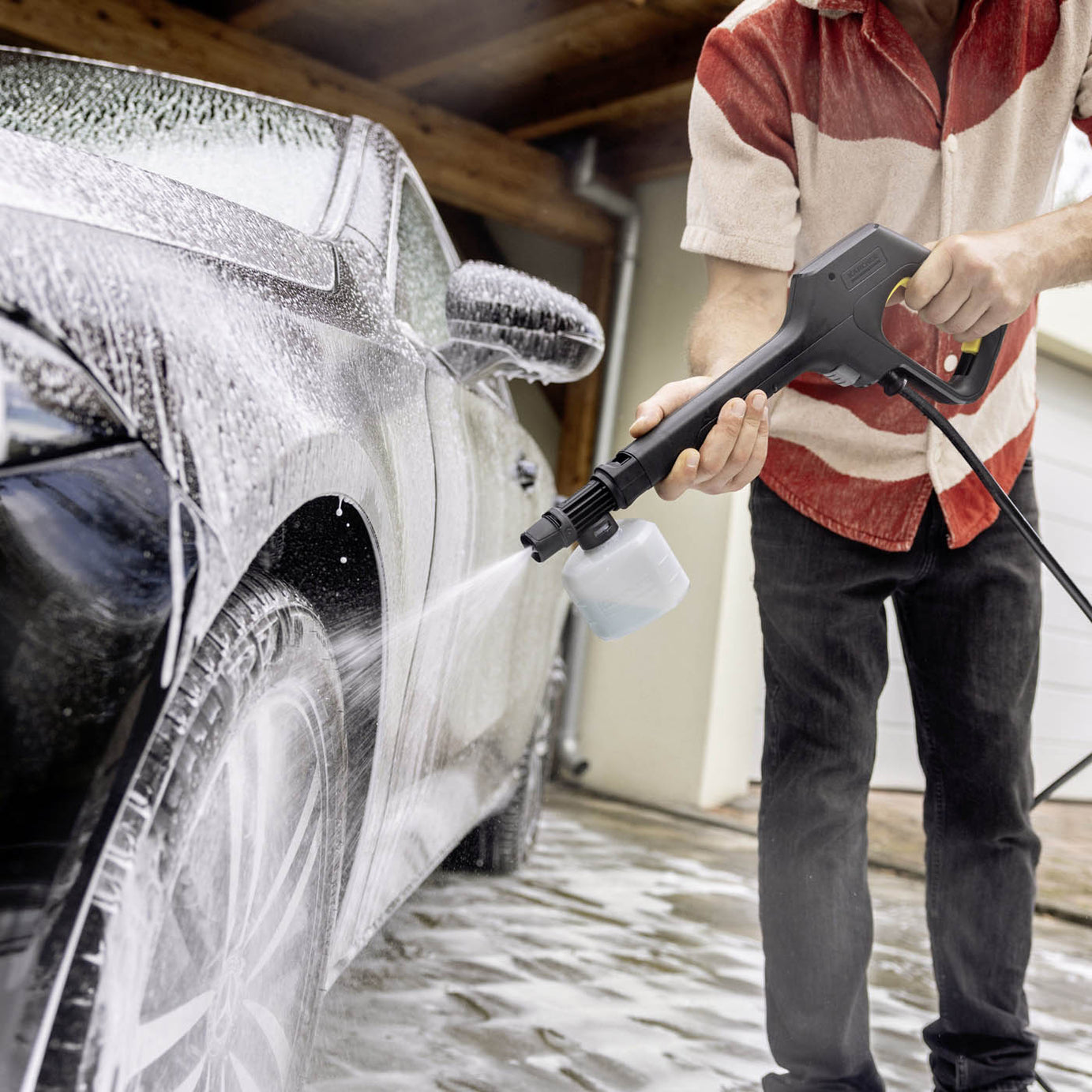 Karcher Pressure Washer K3 EcoBooster Electric 1.6kW Car Home Patio Jet Cleaner - Image 4