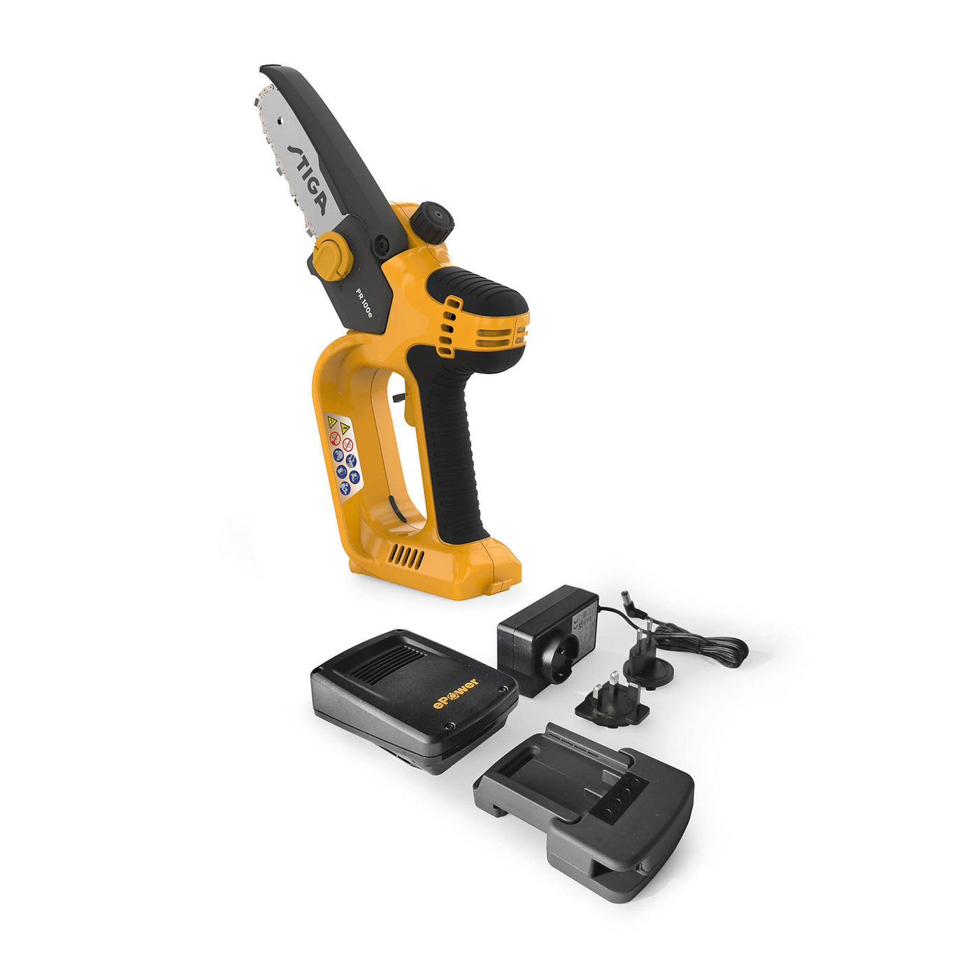 Stiga Cordless Pruning Chainsaw PR100e 20V 2Ah Li-Ion 120mm Garden Saw - Image 1