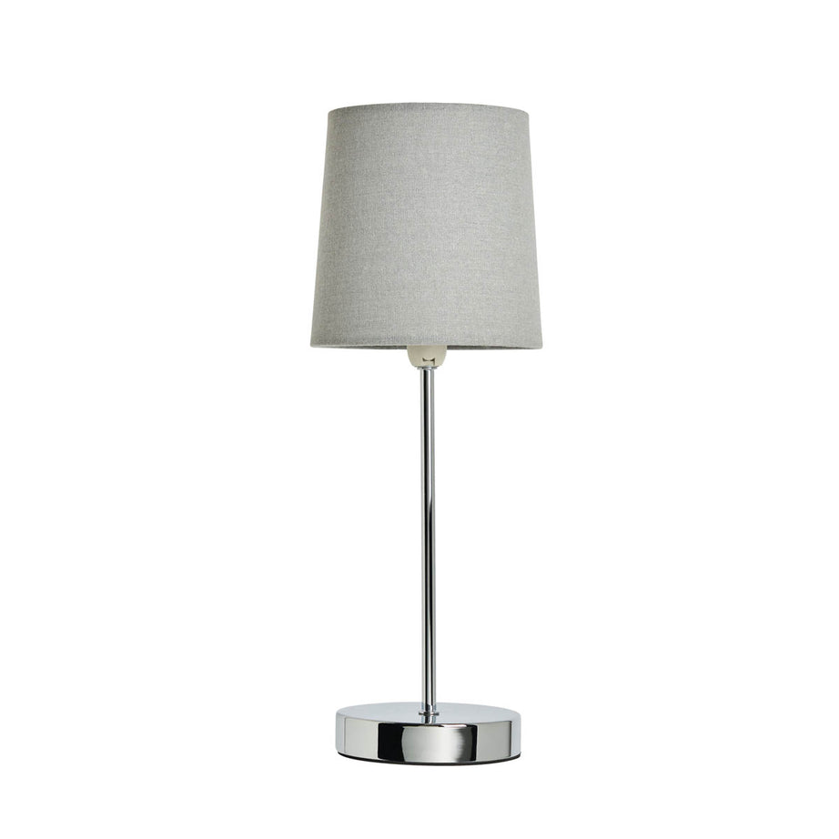 Inlight Table Lamp Pair Grey Round Polished Mirrored Chrome Effect Touch Control - Image 8