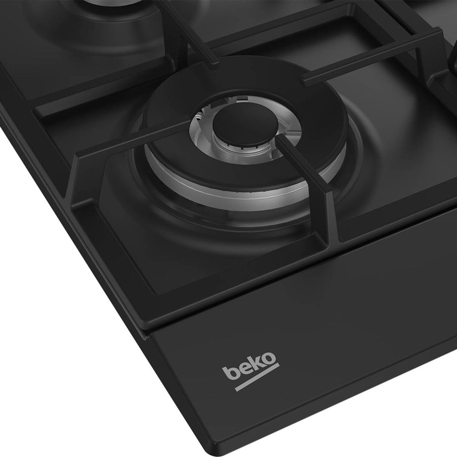 Beko Gas Hob HIAW164225SB Built In Black 4 Burner Knob Auto-Ignition 58cm - Image 6