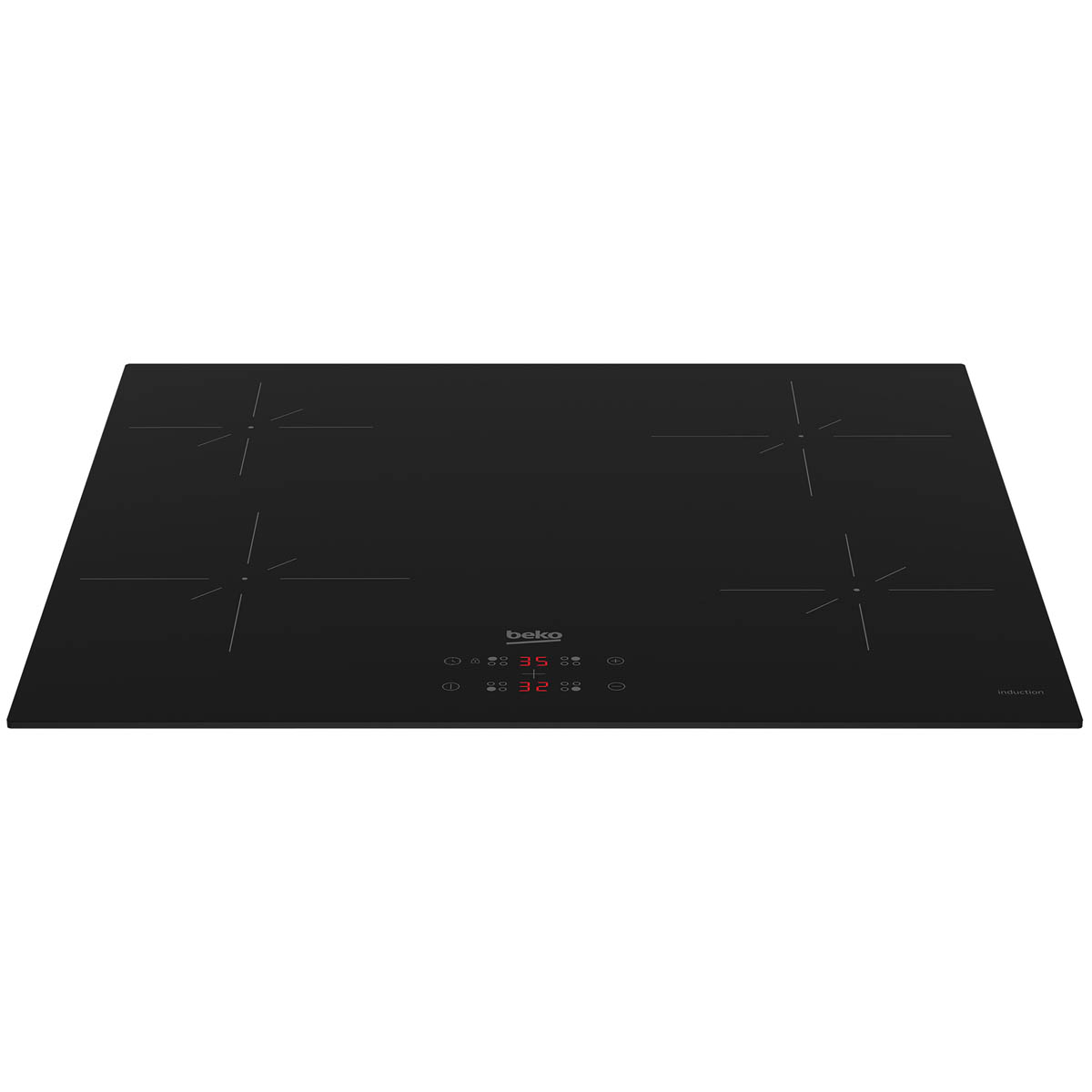 Beko Induction Hob HII164401QT Integrated Black 4 Zone 59cm With Touch Controls - Image 4