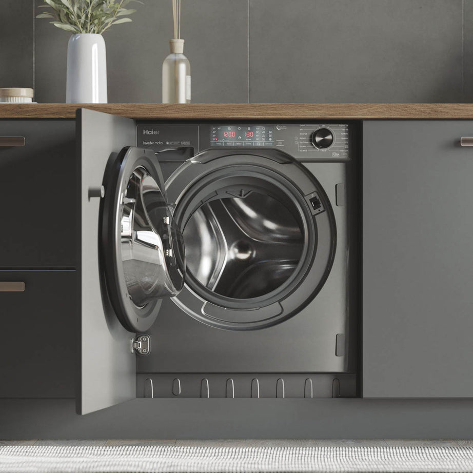 Haier Washer Dryer Built-in Condenser HWDQ90B416FWBRUK 9kg/5kg Grey 1600 rpm - Image 4