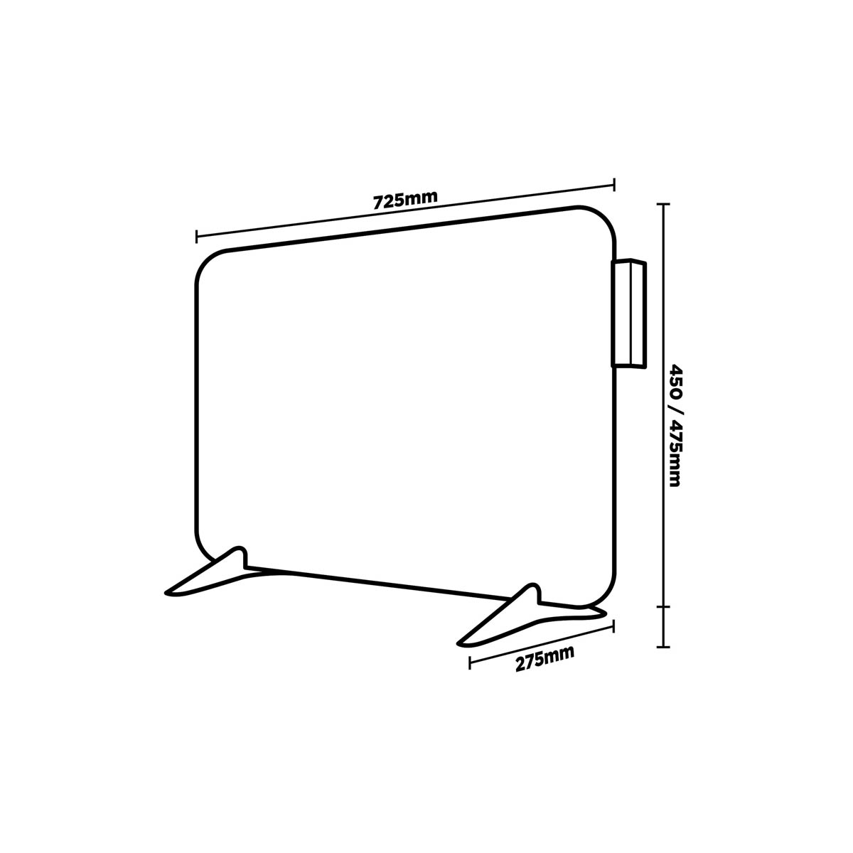 TCP Smart Panel Heater Electric White Infrared Voice And App Controlled 400W - Image 3