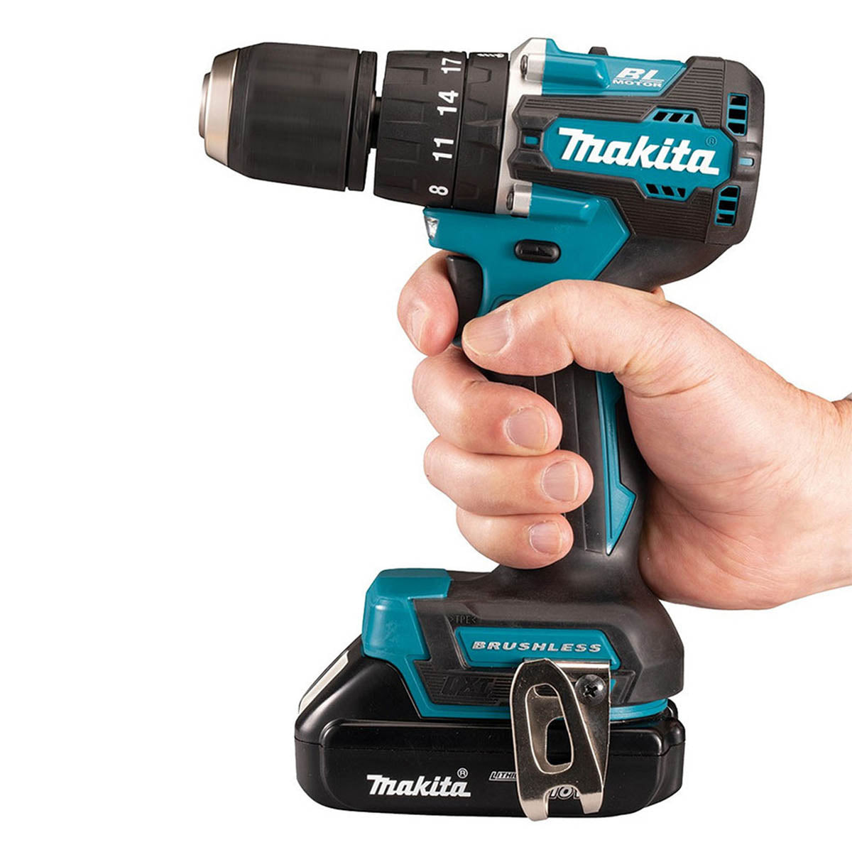 Makita Combi Drill Cordless DHP487Z Brushless 18V LXT Compact Body Only - Image 4