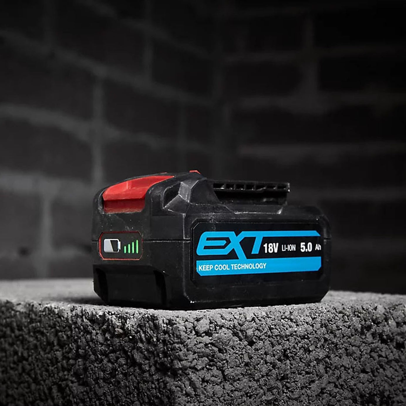 Erbauer Battery EBAT18-Li-5 Charge Indicator 60 min EXT 5 Ah Li-ion 18V - Image 2