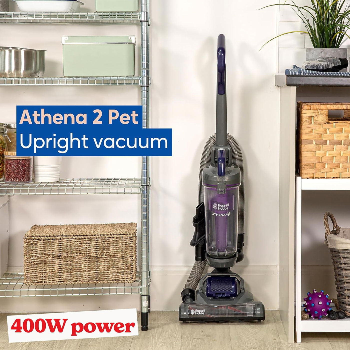 Russell Hobbs Vacuum Cleaner Athena Upright Bagless Cyclonic Multi Purpose 2L - Image 2