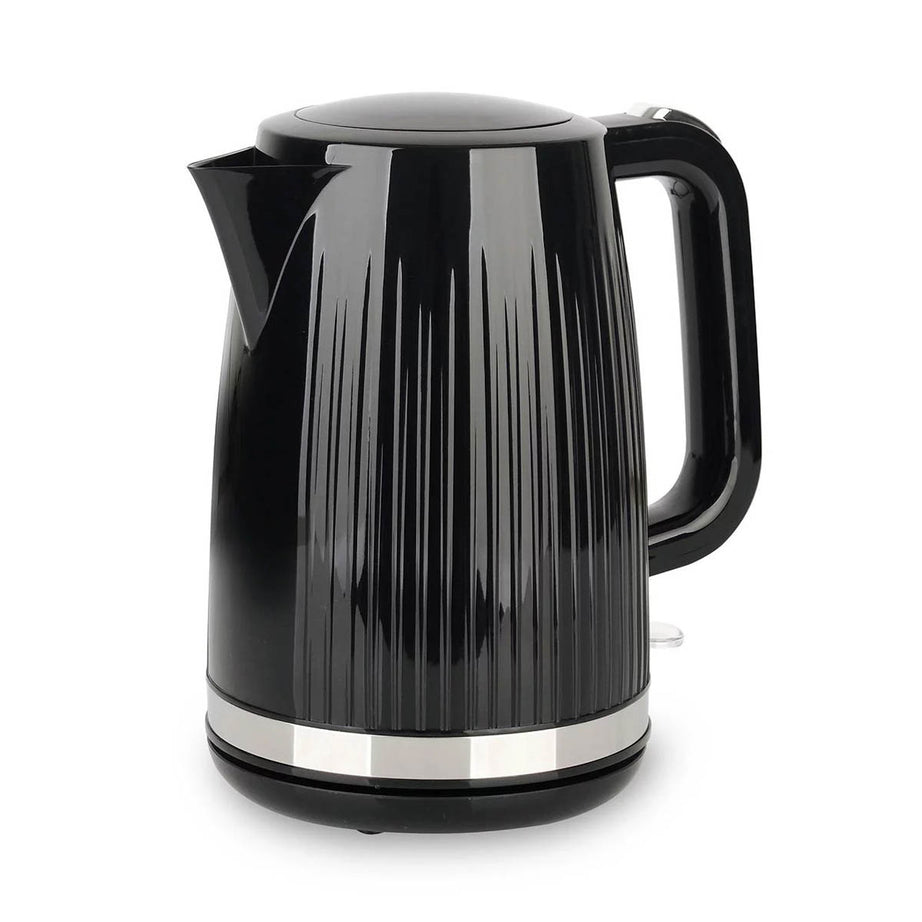 Nutmeg Kettle Black Fluted 1.7L Fast Boil Removable Limescale Filter Modern - Image 2