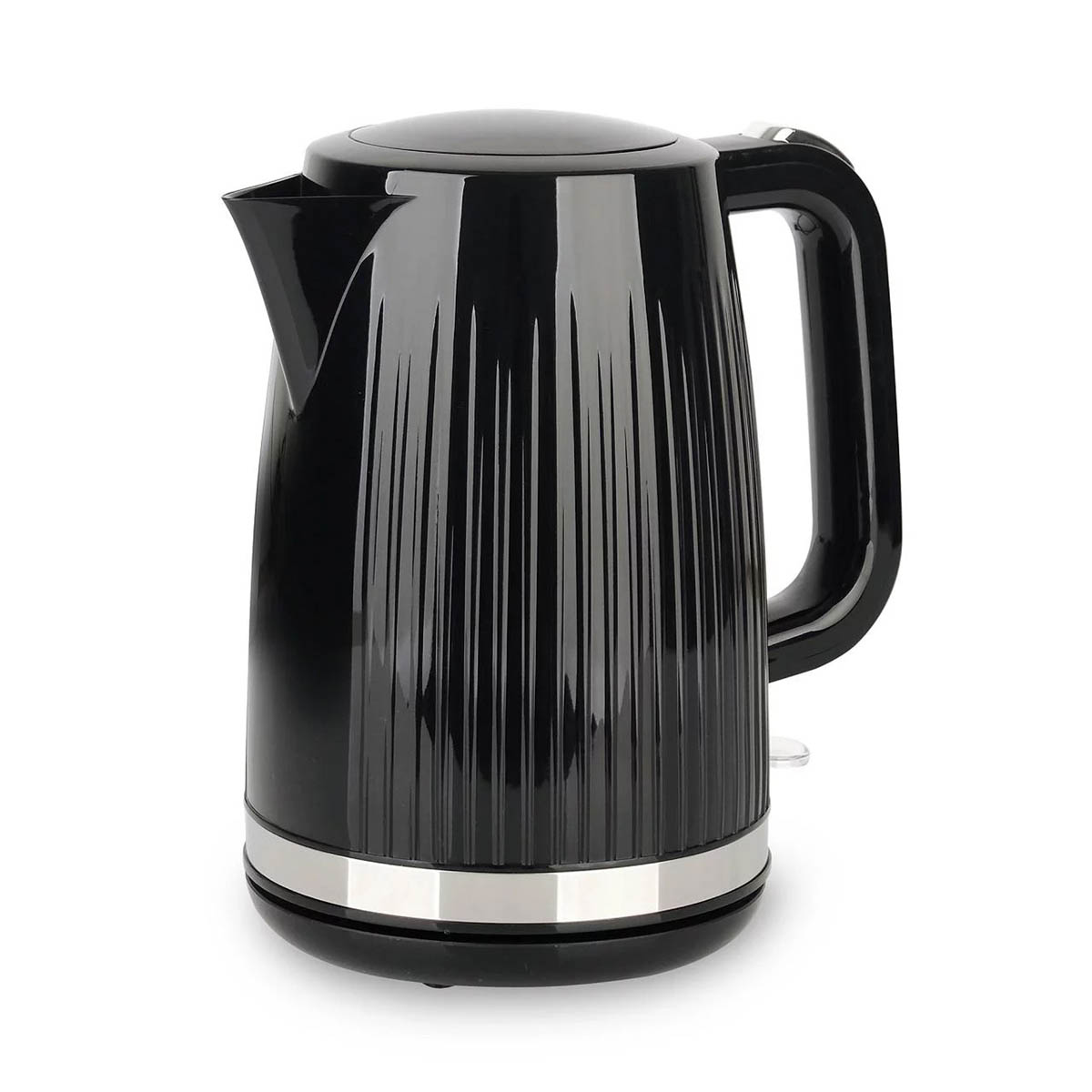 Nutmeg Kettle Black Fluted 1.7L Fast Boil Removable Limescale Filter Modern - Image 2