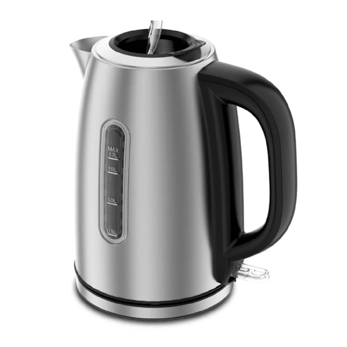 Nutmeg Kettle 1.7L Stainless Steel Easy Fill Electric 3000W Removable Filter - Image 2