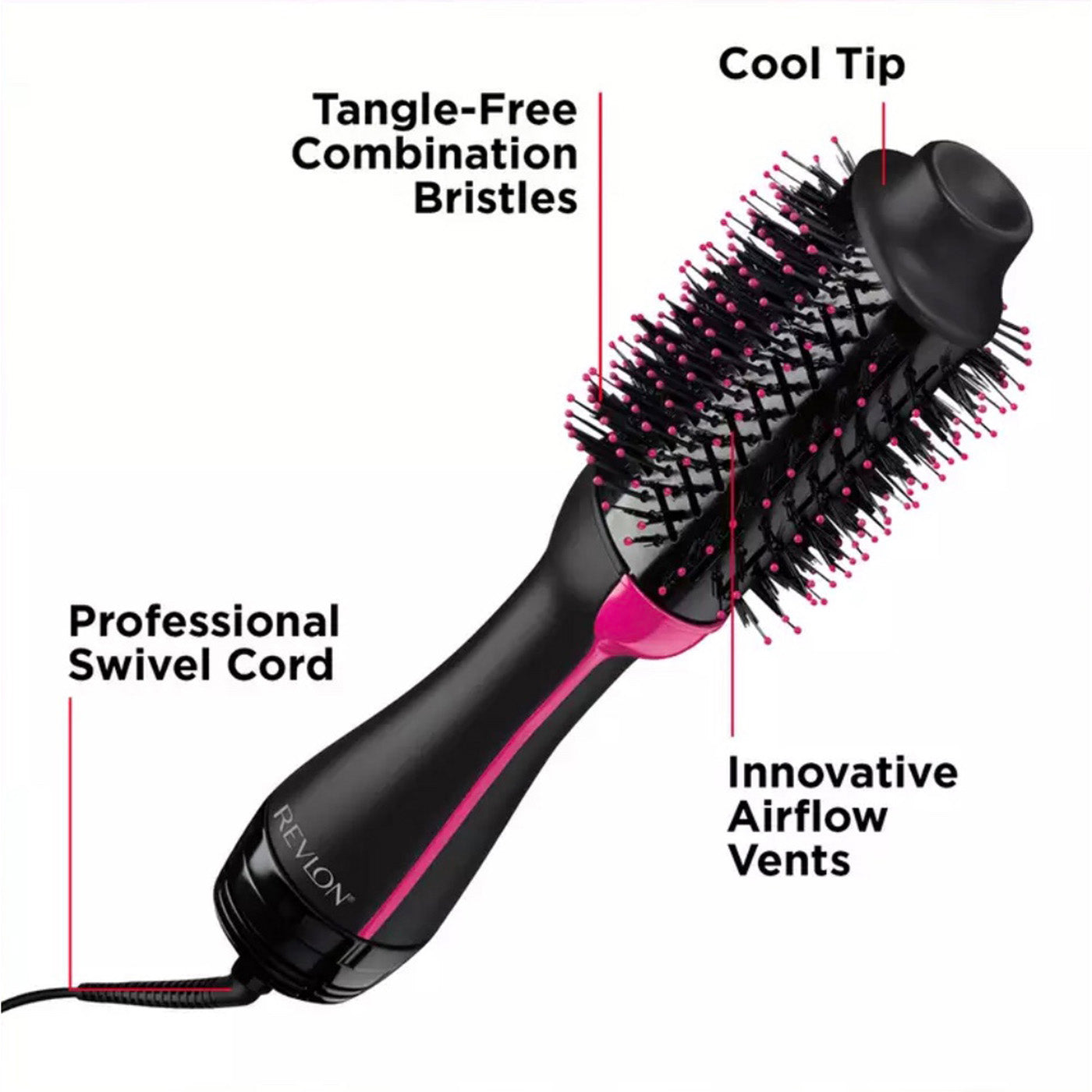 Revlon Hair Dryer One-Step Styler Volumiser 2 in 1 Frizz-free Classic Edition - Image 3