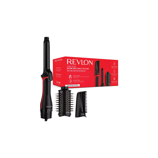 Revlon Hair Dryer Multi Styler Blow Dry Curler Brush 3 Attachments 4 Settings - Image 1