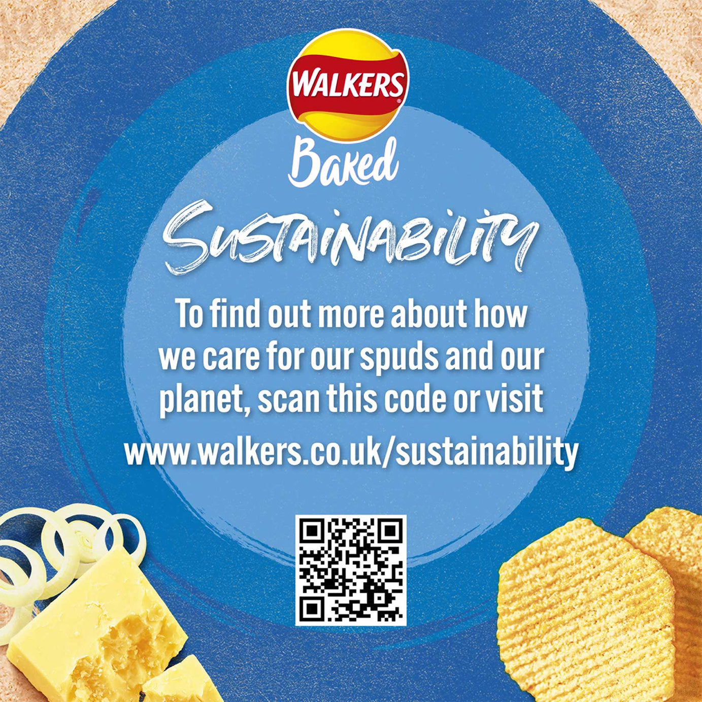 Walkers Baked Crisps Cheese & Onion Snack Sharing Lunch 32 x 37.5g - Image 6