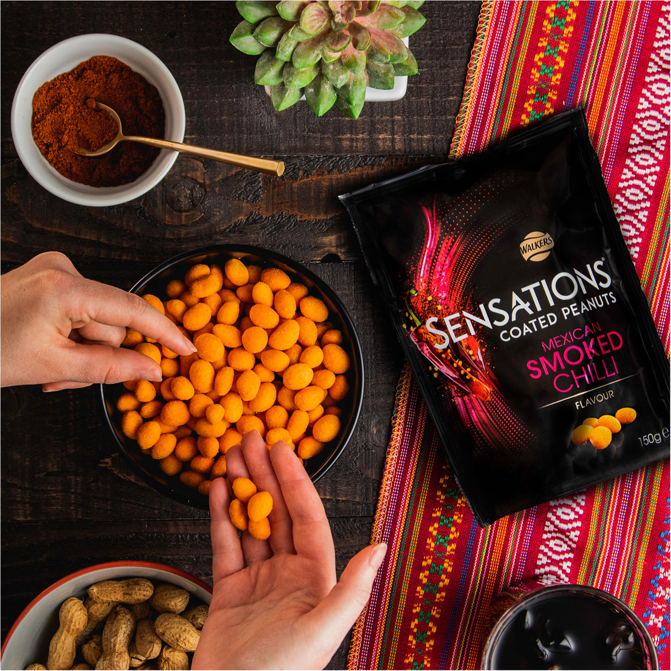 8 x Sensations Smoked Chilli Coated Peanuts Snack 150g - Image 5