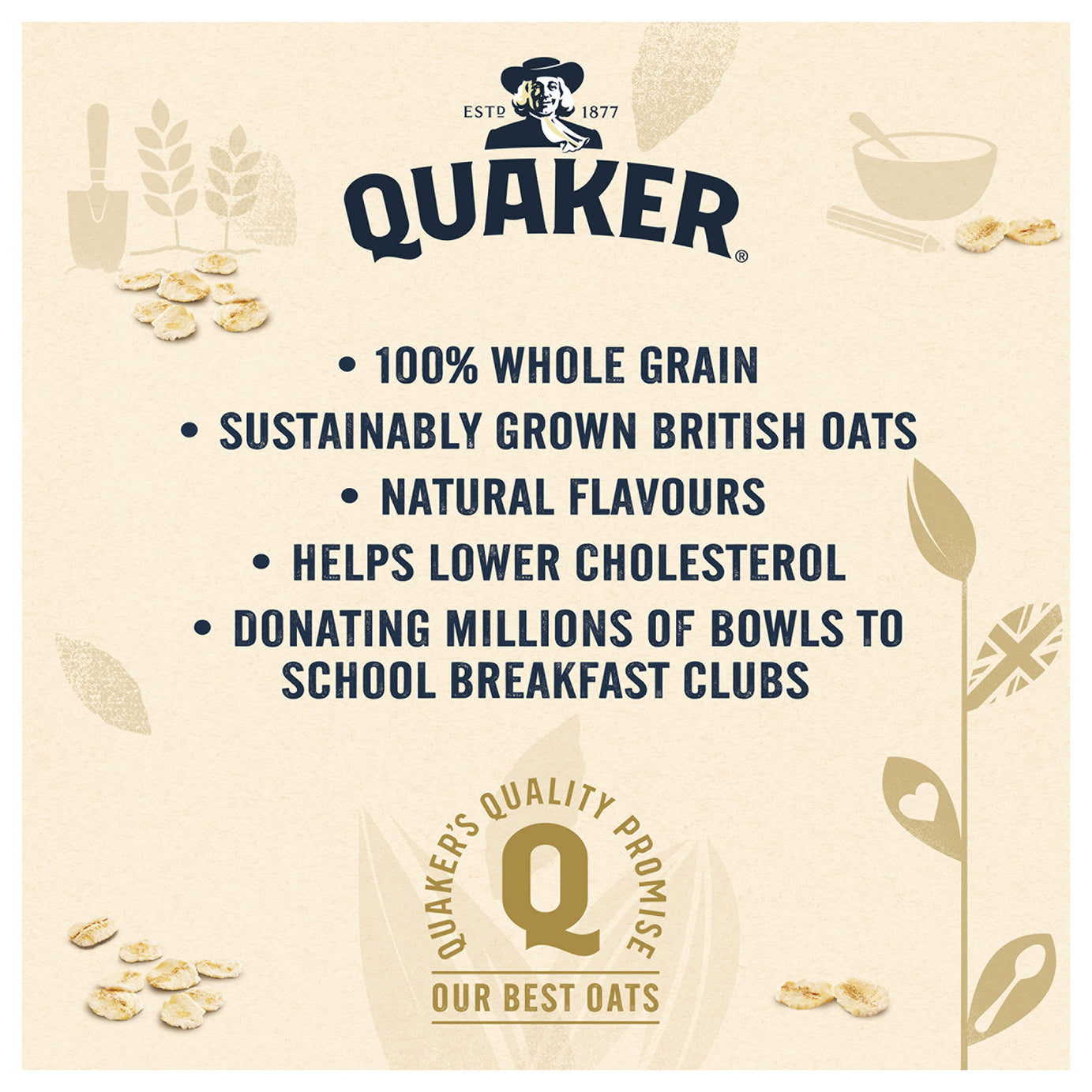 Quaker Porridge Oats Oat So Simple Golden Syrup 57g Pack of 8 - Image 6