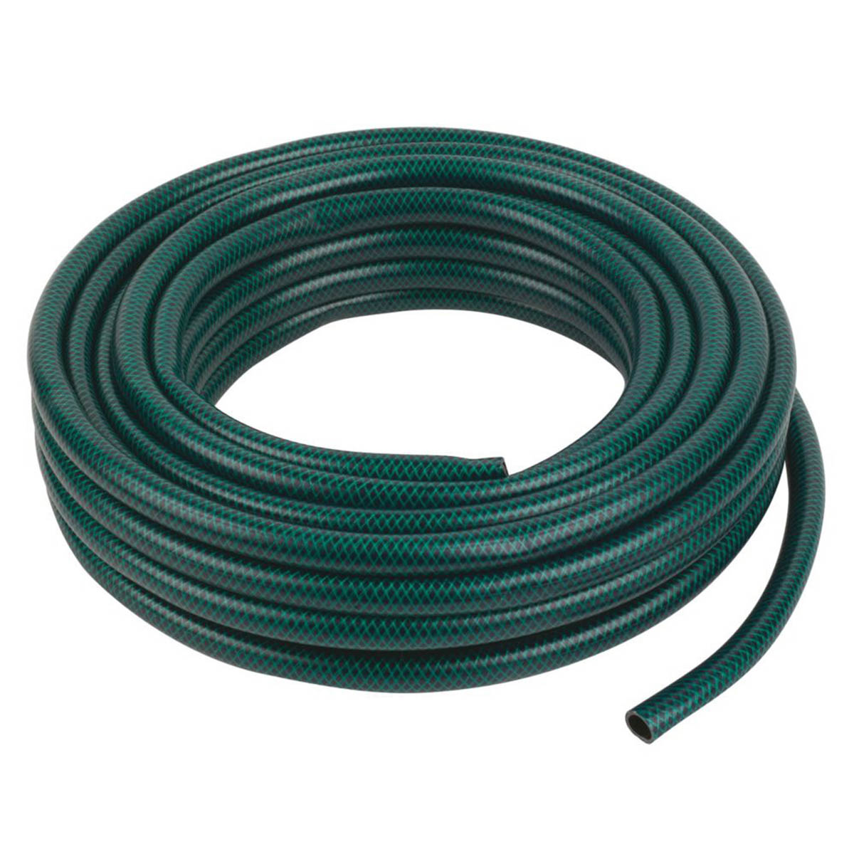 Garden Watering Hose Reinforced Green PVC Braided Suction/Delivery 10m x 1 1/4" - Image 1