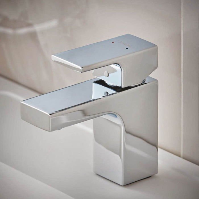 Hansgrohe Basin Mixer Tap Chrome Zinc Single Lever Sink Faucet Modern Compact - Image 4