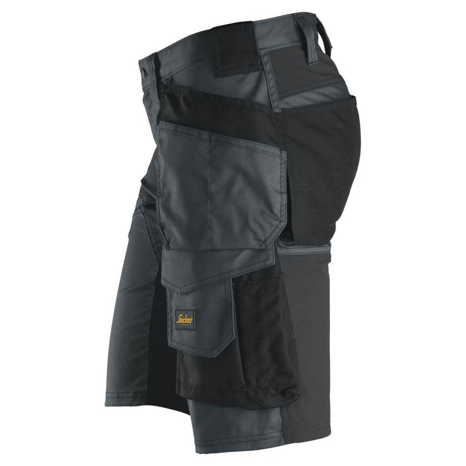 Snickers Work Shorts Mens Grey Black Stretch Breathable Multi Pockets 31"W - Image 5